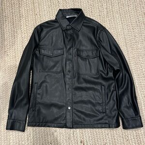 Men’s vegan leather jacket. Zara size medium.